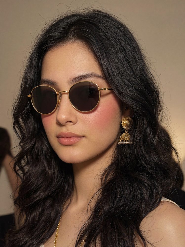 Sunglasses and jhumkas